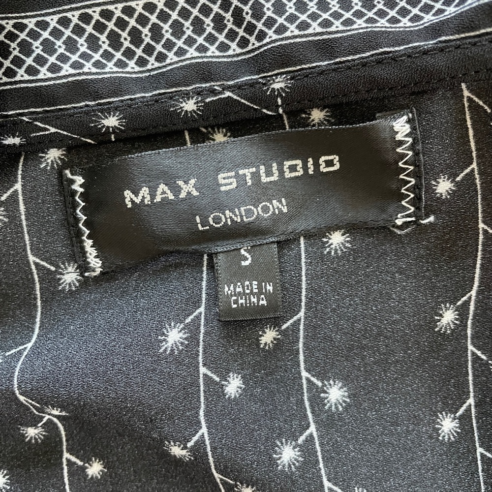 MAX STUDIO | Black Tunic Shift Dress - Size S - Picture 3 of 3
